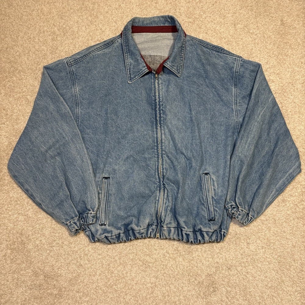 Vtg United States Golf Association Denim Trucker Jacket Mens XL Blue USA Rare - Picture 3 of 12